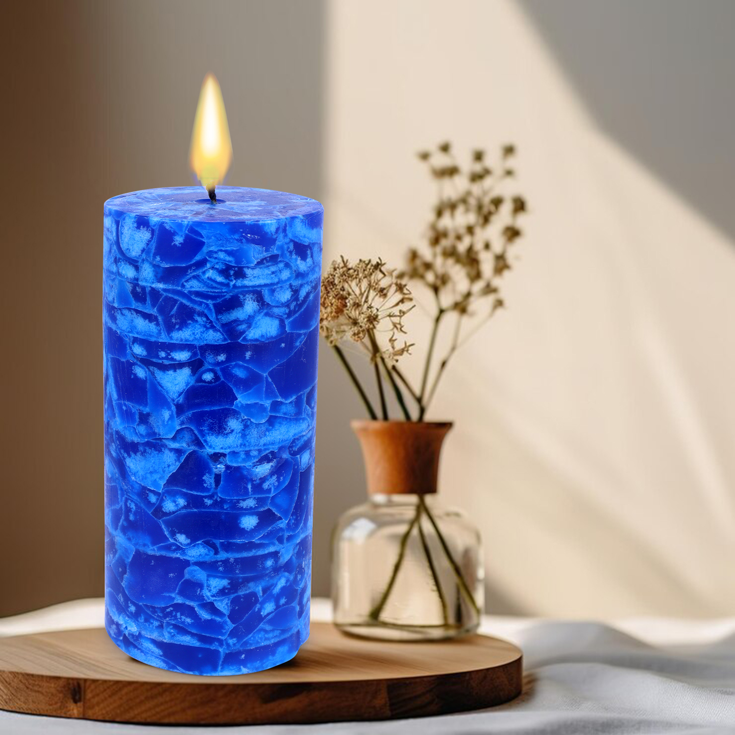 Crystal Pillar Lapis Lazuli Blue (L)