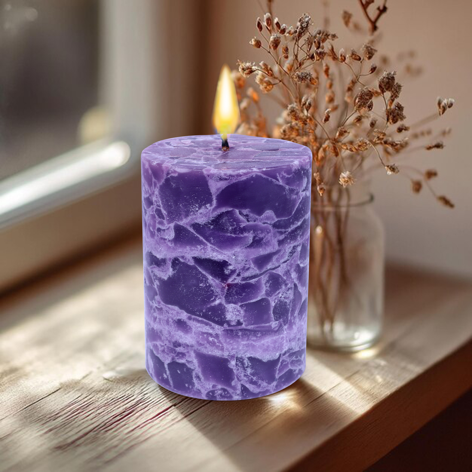 Crystal Pillar Amethyst Purple (M)