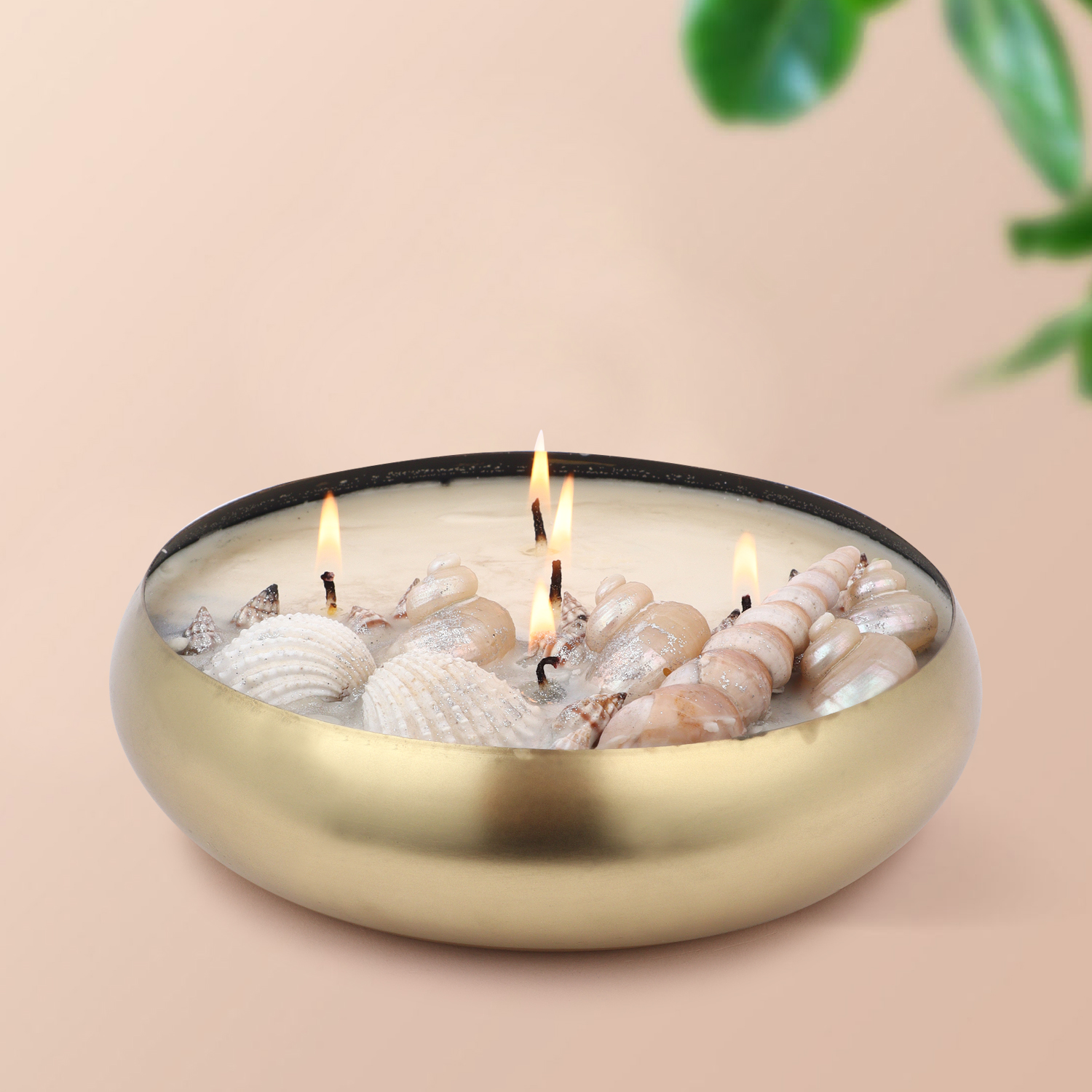 Metal Urli Multi Wick Large Gold