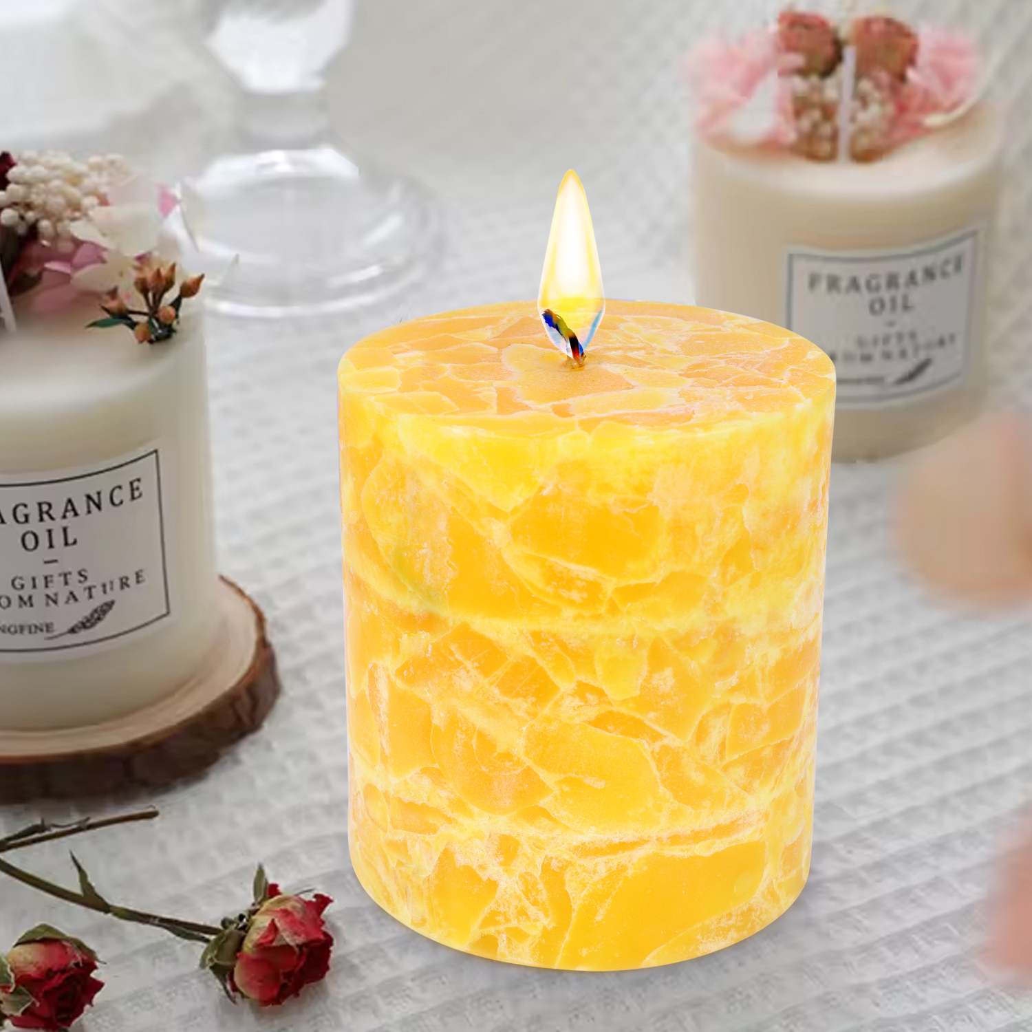 Crystal Scented Pillar Citrine(S)