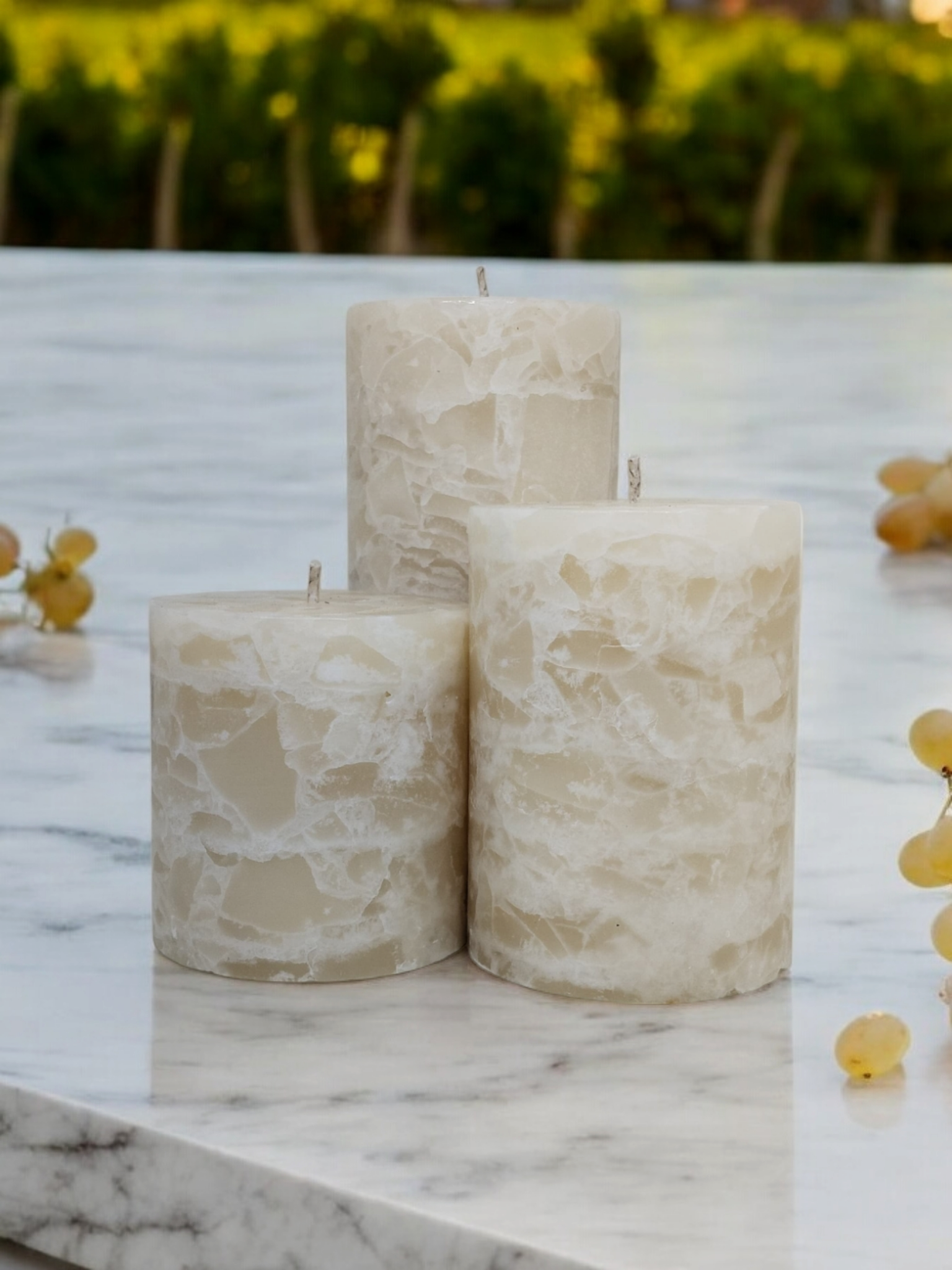 Cystal Pillar White Moon stone (Set of 3)